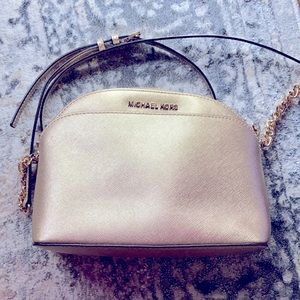 Michael Kors Emmy gold crossbody